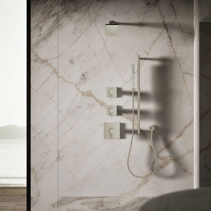 KOHLER K-24805 Parallel Single-function Showerhead, 2.5 GPM, vibrant brushed nickel - view 3