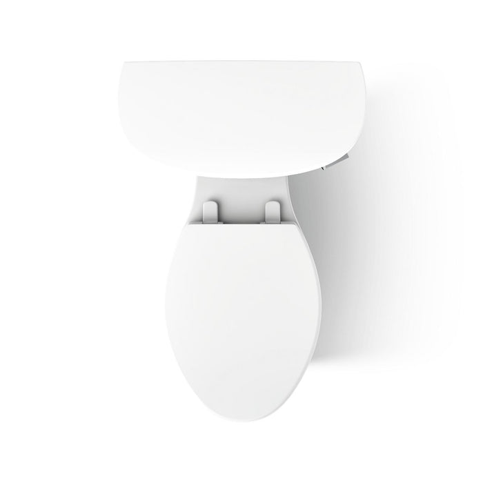 KOHLER K-25077-RA Kingston ComForteeight Two-piece elongated 1.28 gpf chair height toilet with right-hand trip lever,...