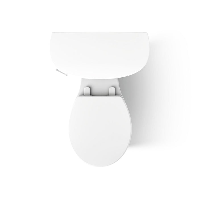 KOHLER K-25097-T Kingston Two-piece round-front 1.28 gpf toilet with tank cover locks, white - view 4