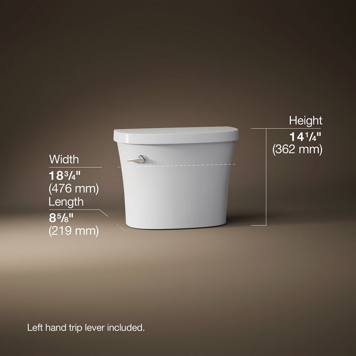 KOHLER K-25100-0 K-25100 Kingston Toilet Tank, 1.28 GPF, white - view 4