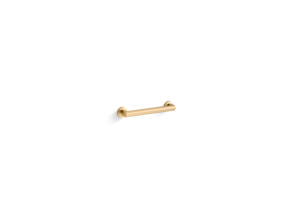 KOHLER K-25159 Components 12" grab bar, vibrant brushed moderne brass