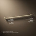 3/4 view of product with dimensions
