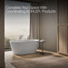 KOHLER K-25165-0 K-25165 Evok 66" x 30" Freestanding Bath with Center Toe-tap Drain, white - view 4