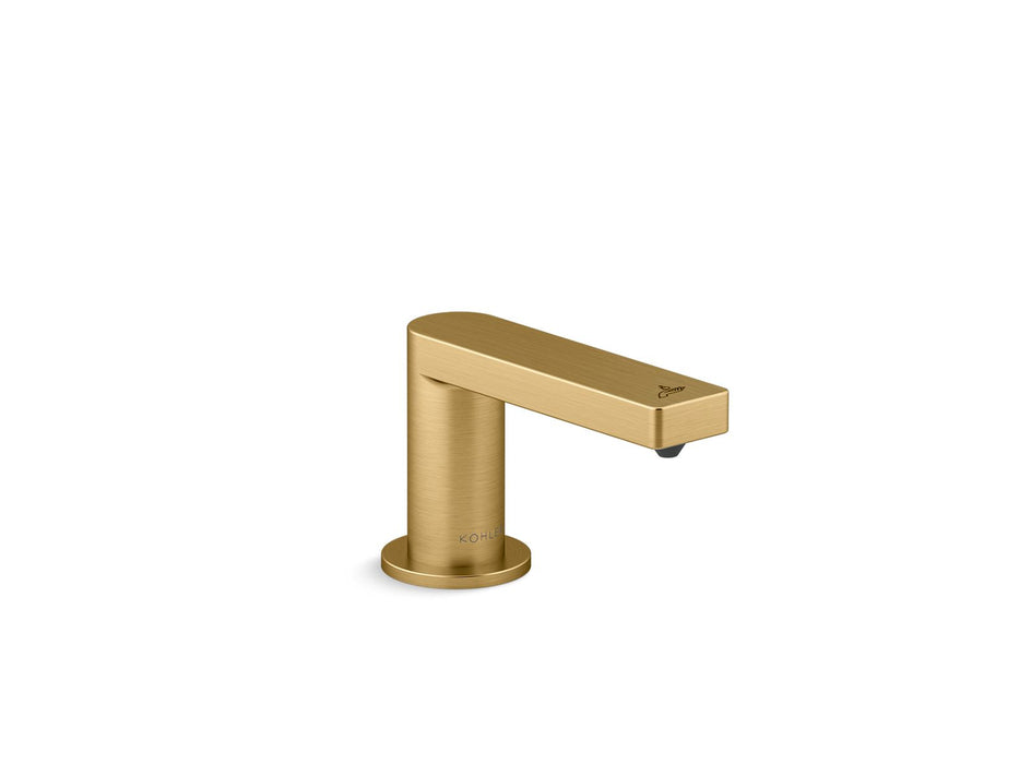 KOHLER K-25195 Composed Touchless foaming soap dispenser, DC-powered, vibrant brushed moderne brass
