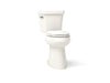 KOHLER K-25224 Highline Tall Two-piece elongated 1.28 gpf tall height toilet, biscuit
