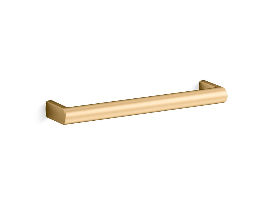 KOHLER K-25497 Components 7" cabinet pull, vibrant brushed moderne brass
