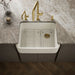 KOHLER K-25766 Ironridge 28" undermount single-bowl farmhouse kitchen sink, biscuit - view 4