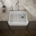 KOHLER K-25766 Ironridge 28" undermount single-bowl farmhouse kitchen sink, white - view 3
