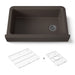 KOHLER K-25784 Cairn Undermount single-bowl farmhouse kitchen sink, matte brown - view 4