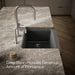 KOHLER K-25785 Cairn 29-3/4" undermount single-bowl farmhouse kitchen sink with short apron, matte graphite - view 5