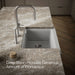 KOHLER K-25785 Cairn 29-3/4" undermount single-bowl farmhouse kitchen sink with short apron, matte grey - view 4