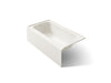 KOHLER K-25831-LA Avec 60" x 32" alcove bath, left drain, biscuit