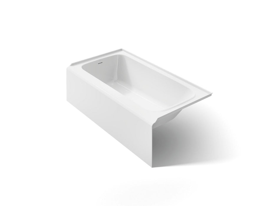 KOHLER K-25831-LA Avec 60" x 32" alcove bath, left drain, white
