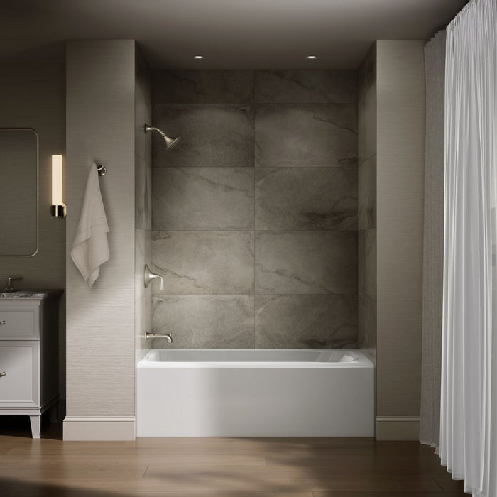 KOHLER K-25831-LA Avec 60" x 32" alcove bath, left drain, white - view 4