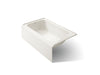 KOHLER K-25832-LA Avec 60" x 36" alcove bath, left drain, biscuit