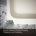 KOHLER K-25833 Avec 60" x 42" drop-in bath, biscuit - view 4