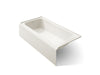 KOHLER K-25834-LA Avec 72" x 36" alcove bath, left drain, biscuit