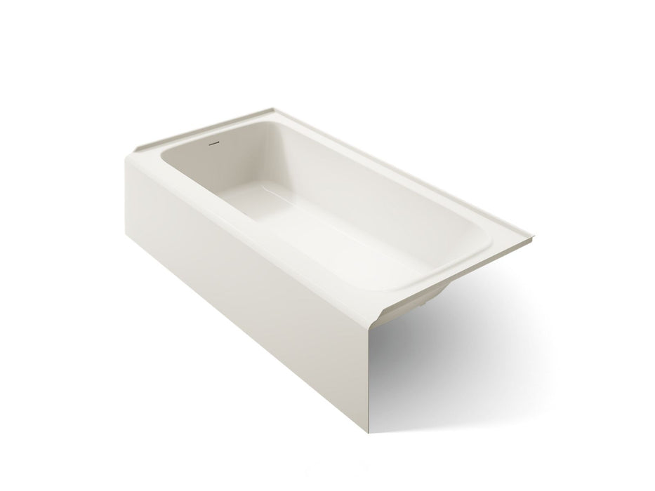 KOHLER K-25834-LA Avec 72" x 36" alcove bath, left drain, biscuit