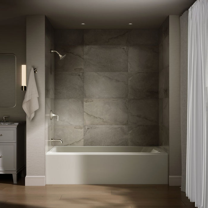 KOHLER K-25834-LA Avec 72" x 36" alcove bath, left drain, biscuit - view 4