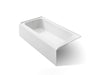 KOHLER K-25834-LA Avec 72" x 36" alcove bath, left drain, white