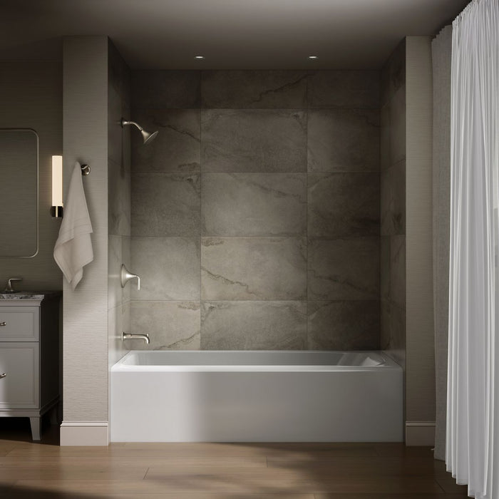 KOHLER K-25834-LA Avec 72" x 36" alcove bath, left drain, white - view 4