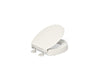 KOHLER K-25876 Hyten Elevated Quiet-Close round-front toilet seat, biscuit