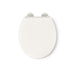 KOHLER K-25876 Hyten Elevated Quiet-Close round-front toilet seat, biscuit - view 2