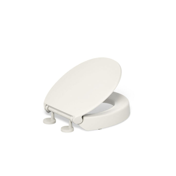KOHLER K-25876 Hyten Elevated Quiet-Close round-front toilet seat, biscuit - view 5