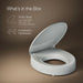 KOHLER K-25876 Hyten Elevated Quiet-Close round-front toilet seat, ice grey - view 5