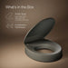 KOHLER K-25876 Hyten Elevated Quiet-Close round-front toilet seat, thunder grey - view 5