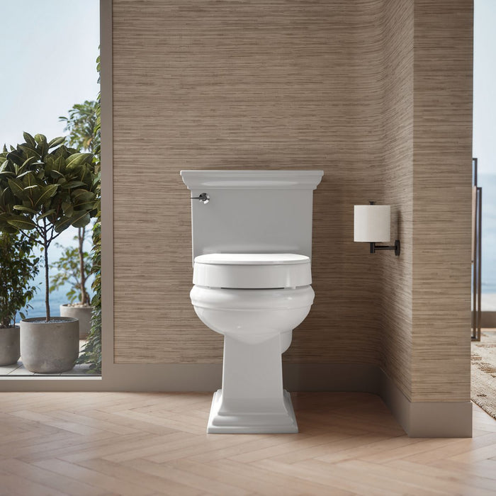 KOHLER K-25876 Hyten Elevated Quiet-Close round-front toilet seat, white - view 4