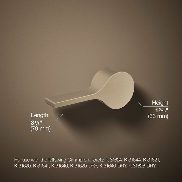 KOHLER K-25986-L Cimarron Left-hand trip lever, vibrant brushed bronze - view 4