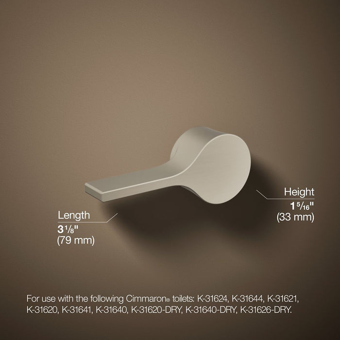 KOHLER K-25986-L Cimarron Left-hand trip lever, vibrant brushed nickel - view 4