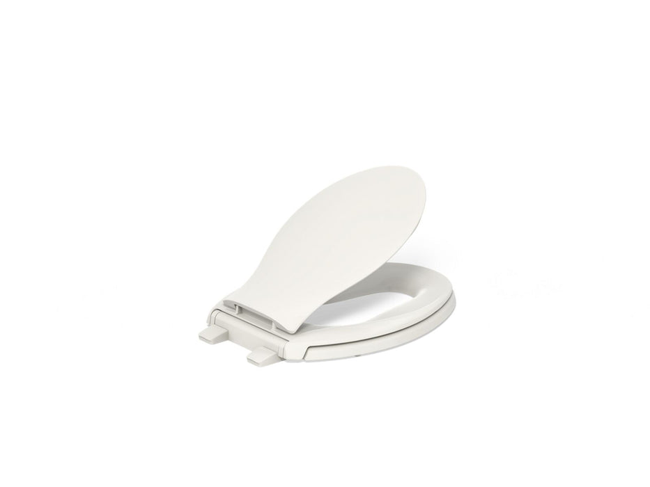 KOHLER K-2599-RL Transitions Nightlight ReadyLatch Quiet-Close elongated toilet seat, biscuit