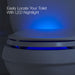 KOHLER K-2599-RL Transitions Nightlight ReadyLatch Quiet-Close elongated toilet seat, white - view 5