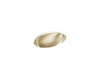 KOHLER K-2602 Rhythm 23-1/4" oval undermount bathroom sink, no overflow, mirror french gold