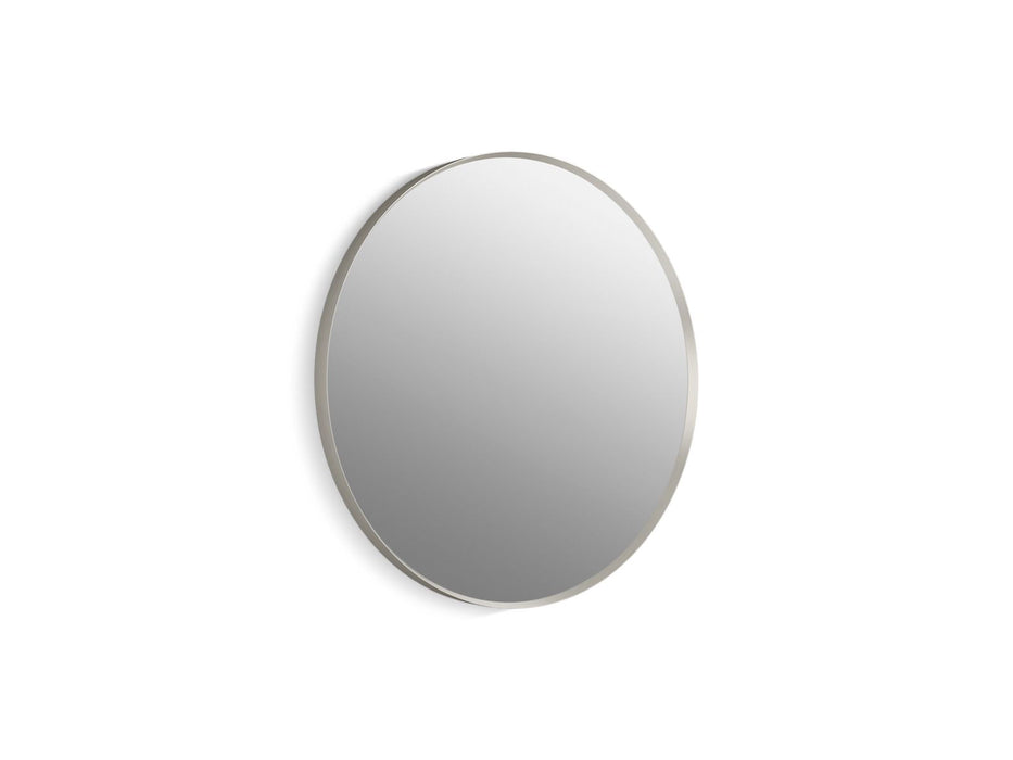 KOHLER K-26050 Essential 28" round framed mirror, brushed nickel