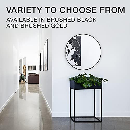 KOHLER K-26050 Essential 28" round framed mirror, matte black - view 3
