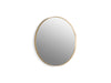 KOHLER K-26050 Essential 28" round framed mirror, moderne brushed gold