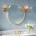 KOHLER K-26050 Essential 28" round framed mirror, moderne brushed gold - view 2