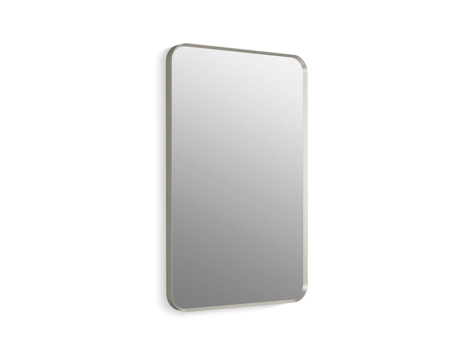 KOHLER K-26052 Essential 22" x 34" rectangular framed mirror, brushed nickel