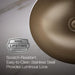 KOHLER K-2608-SU Bachata 20" oval drop-in/undermount bathroom sink, no overflow, vibrant brushed bronze - view 2