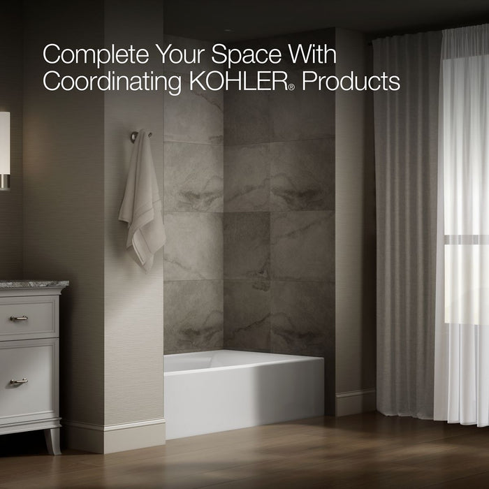 KOHLER K-26107-LA Entity 60" x 36" alcove bath with left drain, white - view 3