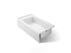KOHLER K-26108-RA Entity 60" x 32" alcove bath with right drain, white