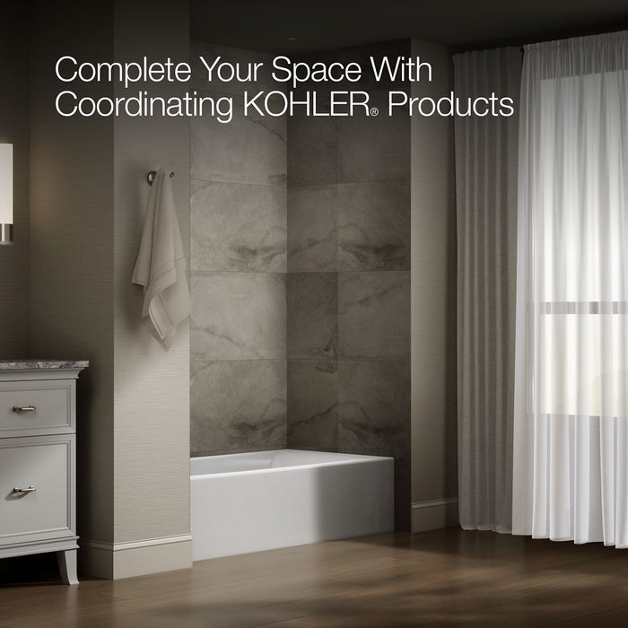 KOHLER K-26109-LA Entity 60" x 30" alcove bath, left drain