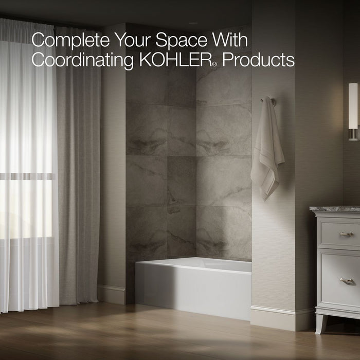 KOHLER K-26109-RA Entity 60" x 30" alcove bath right drain, white - view 3