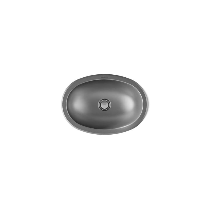 KOHLER K-2611-SU Bolero 16-3/4" oval drop-in/undermount bathroom sink, no overflow, not applicable - view 3