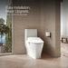 KOHLER K-26132-CSP PureWash E545 Elongated bidet toilet seat, white - view 3