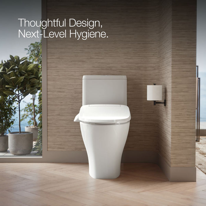 KOHLER K-26132-CSP PureWash E545 Elongated bidet toilet seat, white - view 5