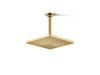 KOHLER K-26148 Honesty 8" Single-function Rainhead, 2.5 GPM, vibrant brushed moderne brass